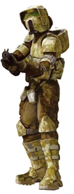 Scout Trooper Repubblicano equipaggiamento assalto variante desertica