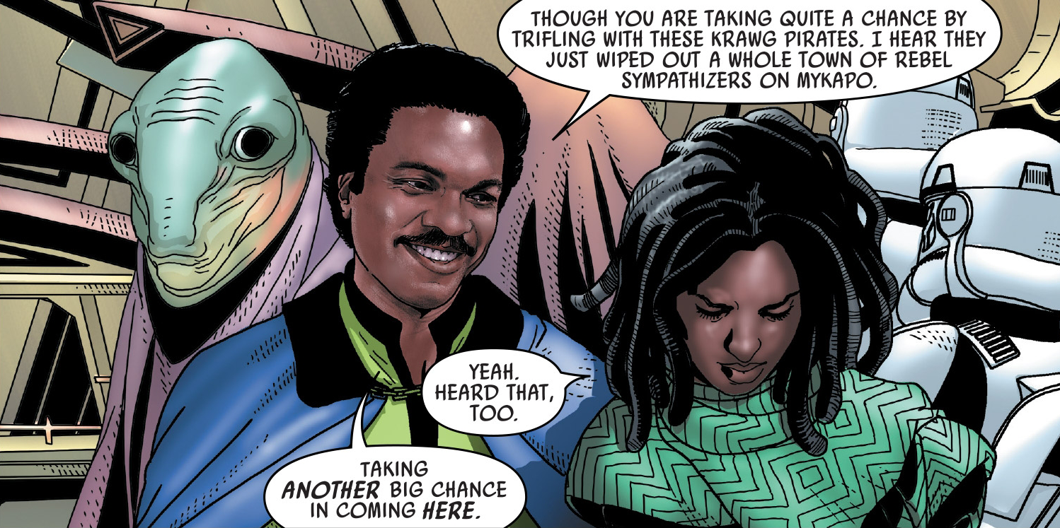 Lando meeting with Sana Starros