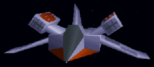 The sleek Missile Boat from the original DOS version of TIE Fighter