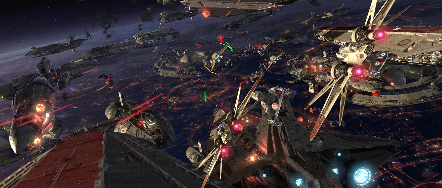 Open Circle Fleet at the Battle of Coruscant, in the Clone Wars.