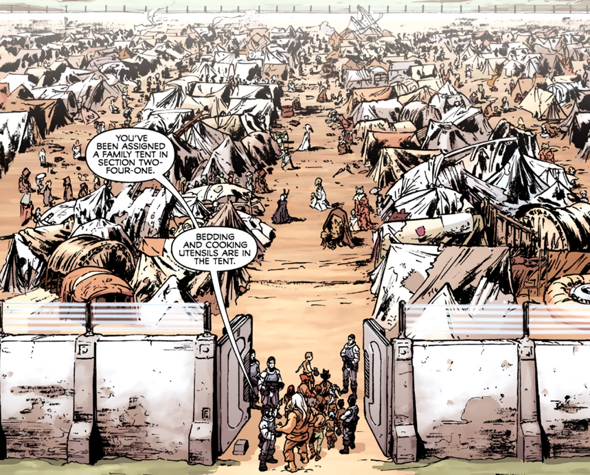 Arkinnea refugee camp appearance 