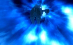 Gravestone escapes into hyperspace.