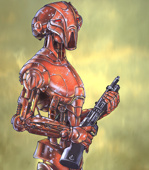 Concept art for the original HK-47