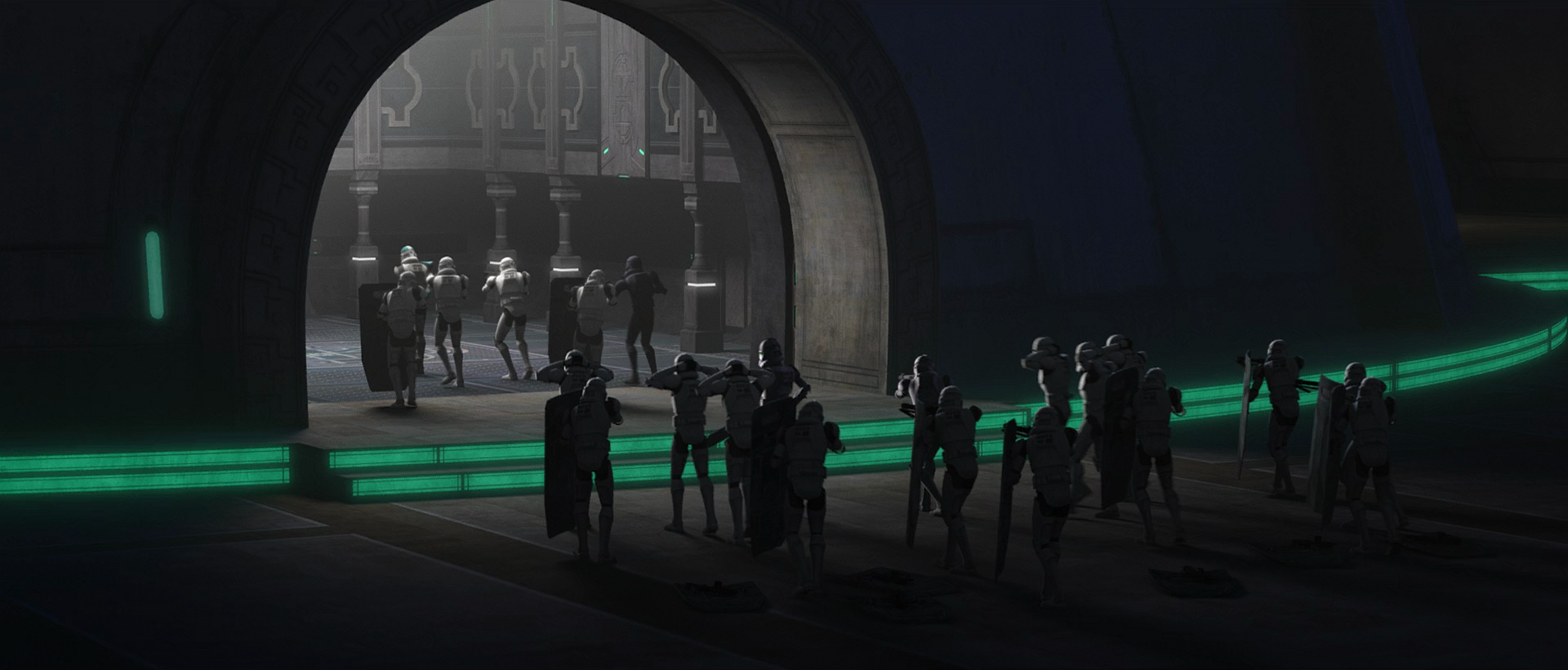 Howzer is arrested along with the clones he convinced to defy the Empire