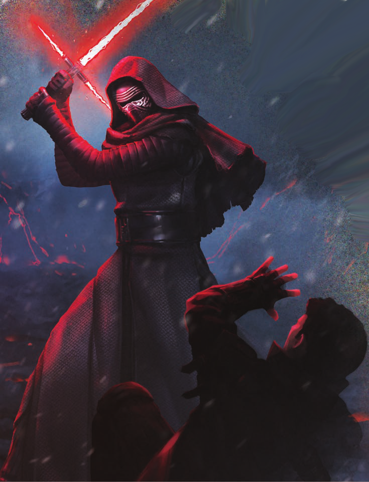 Ben Solo embraced the persona of Kylo Ren after his fall to the dark side.