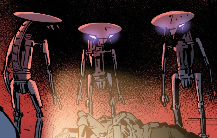 Tagge prototype battle droid appearance in Common Appearance