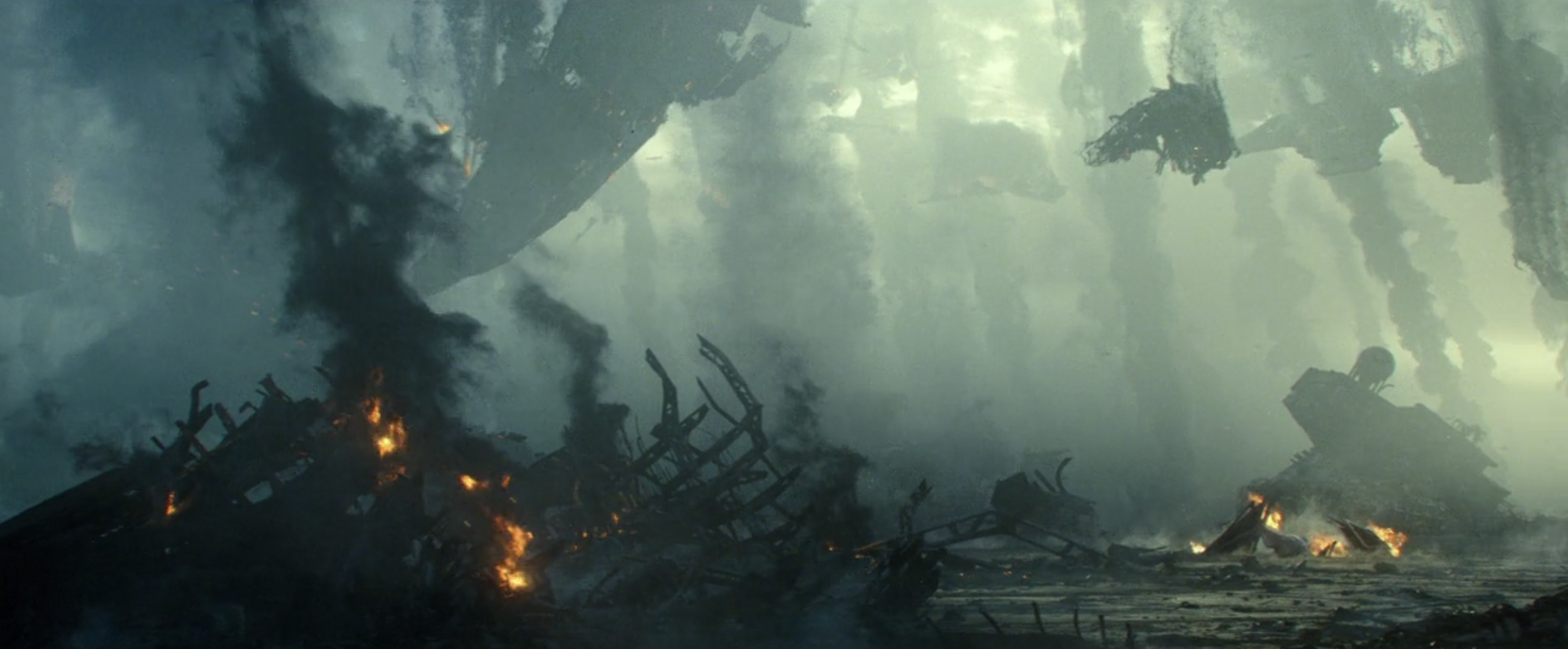 The surface of Exegol was riddled with the wrecks of the Sith Star Destroyers.