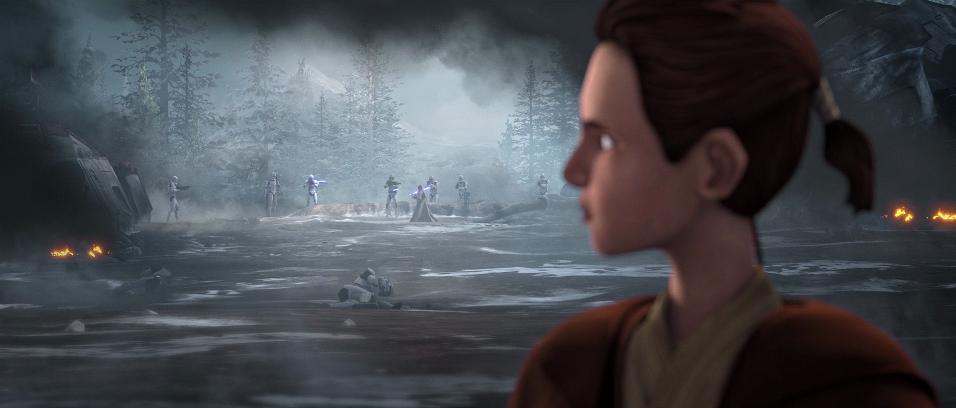 Jedi Commander Caleb Dume watched as the clone troopers, who had been his friends, executed Jedi General Depa Billaba during Order 66.