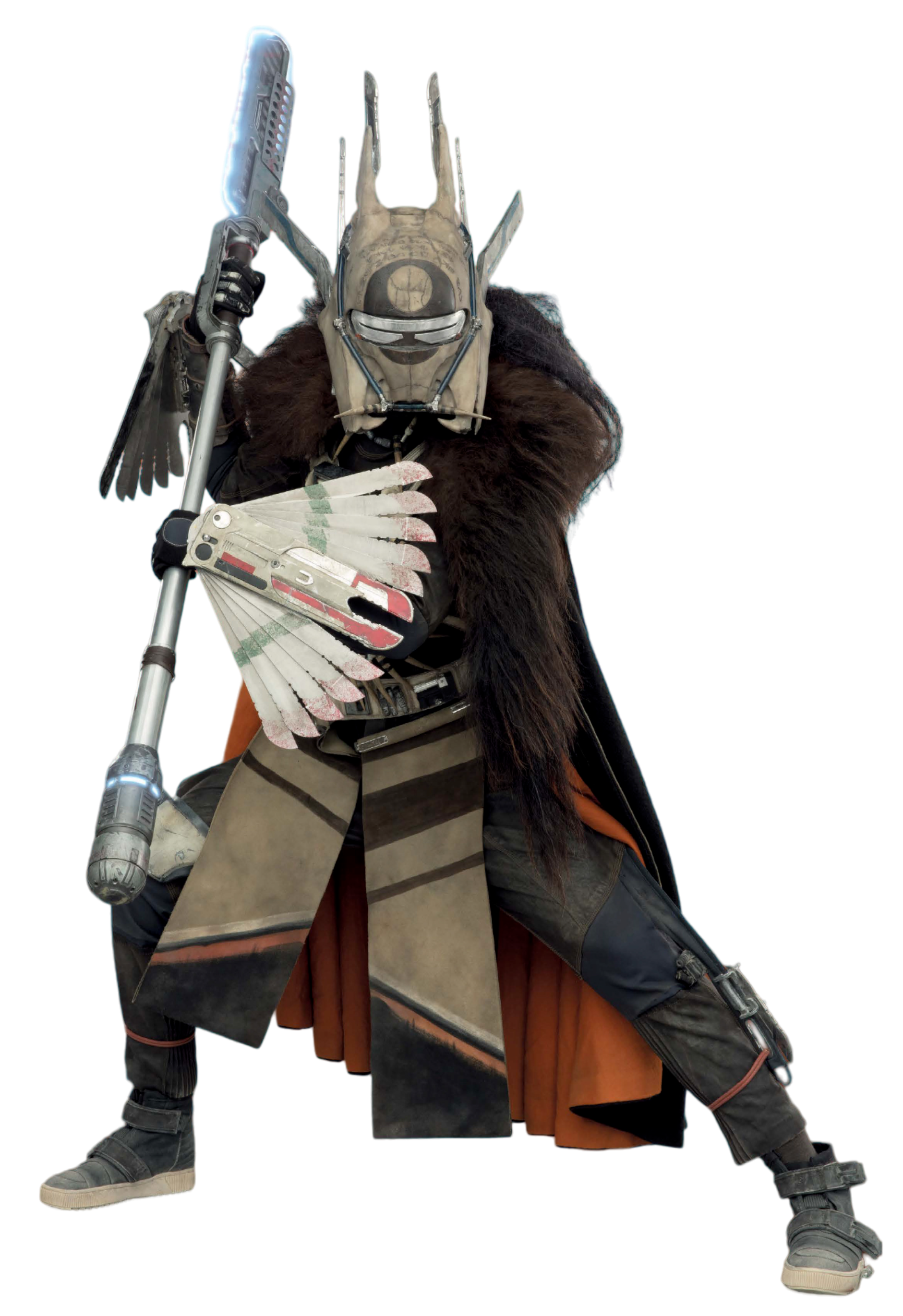 Enfys Nest was a skilled combatant with her electroripper staff.