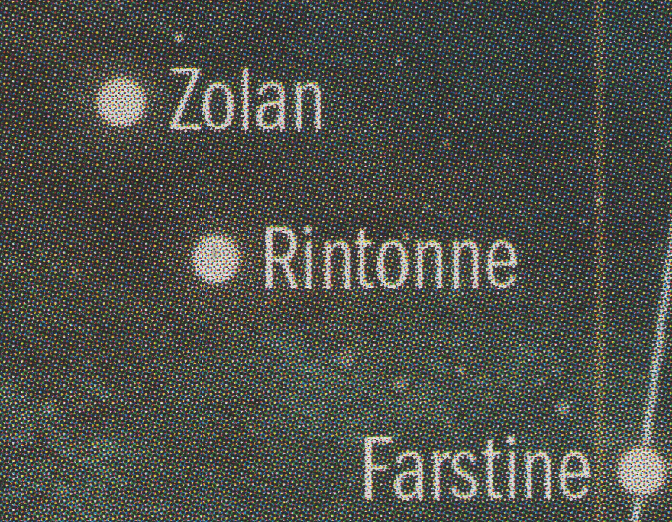 Rintonne appearance 