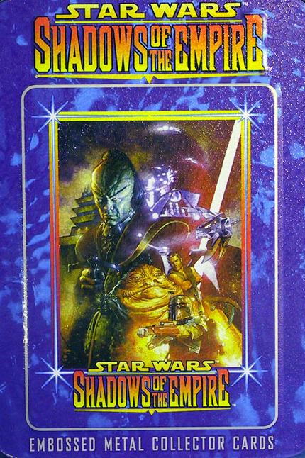 Free shipping! 1995 Star Wars Dark Empire embossed metal card set 