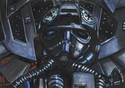 TIE Pilot in de cockpit