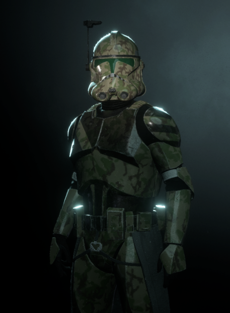 A clone trooper officer of the 41st Ranger Platoon.