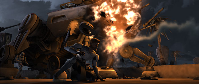 Obi-Wan Kenobi's troop contingent mounts a last-ditch effort to capture Grievous on Saleucami.