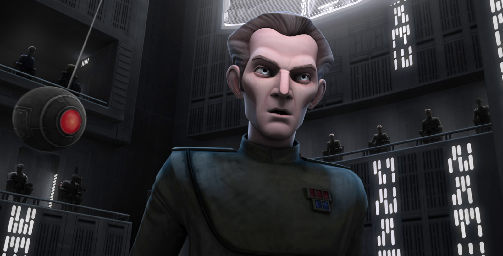 As prosecutor, Tarkin urged the tribunal to execute Tano as a traitor to the Republic.