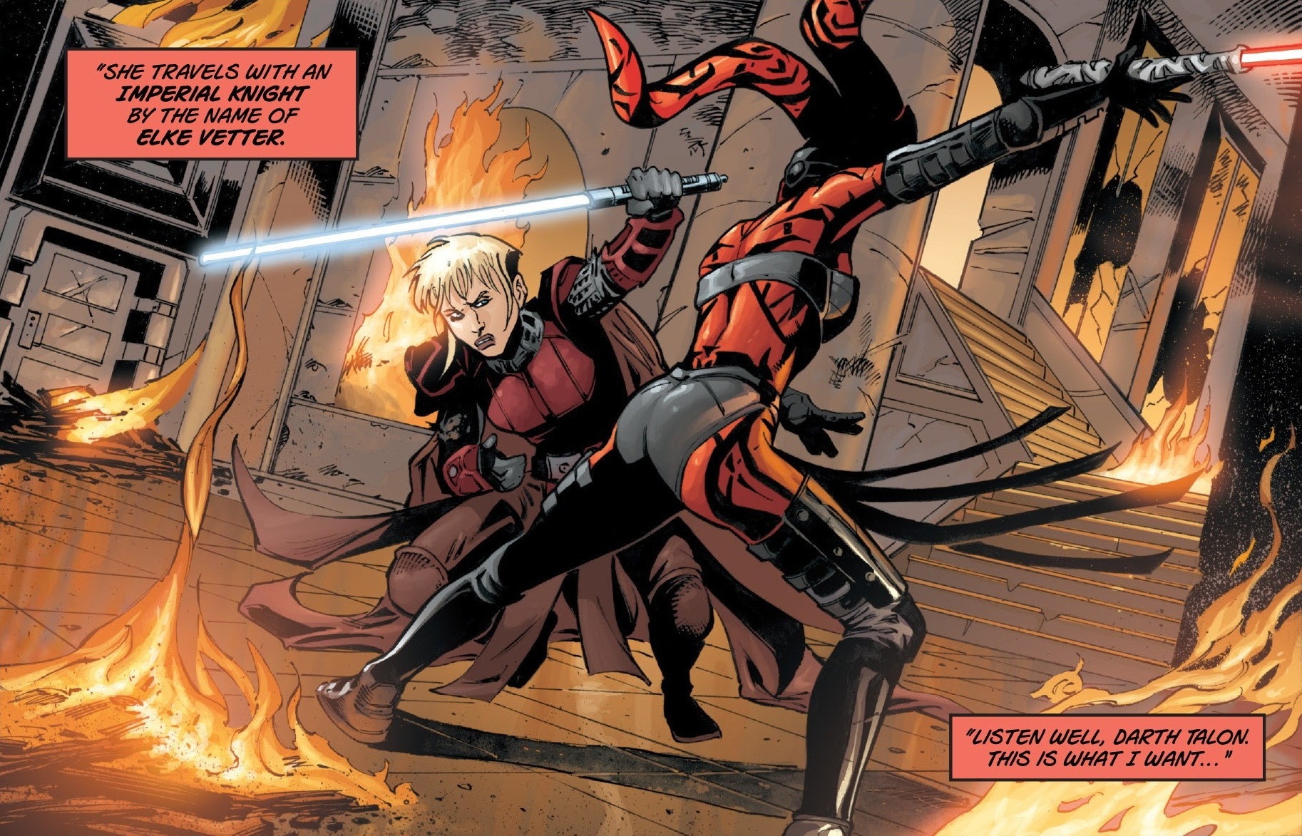 Vetter engaging Darth Talon