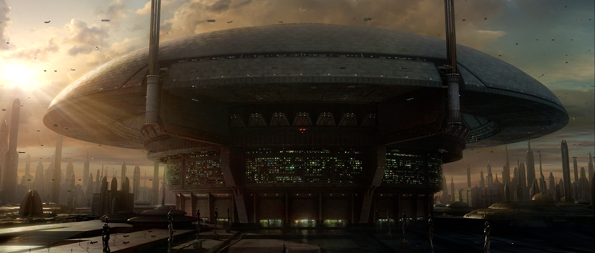 The Galactic Senate Building was the political heart of the galaxy during the age of the Galactic Republic.