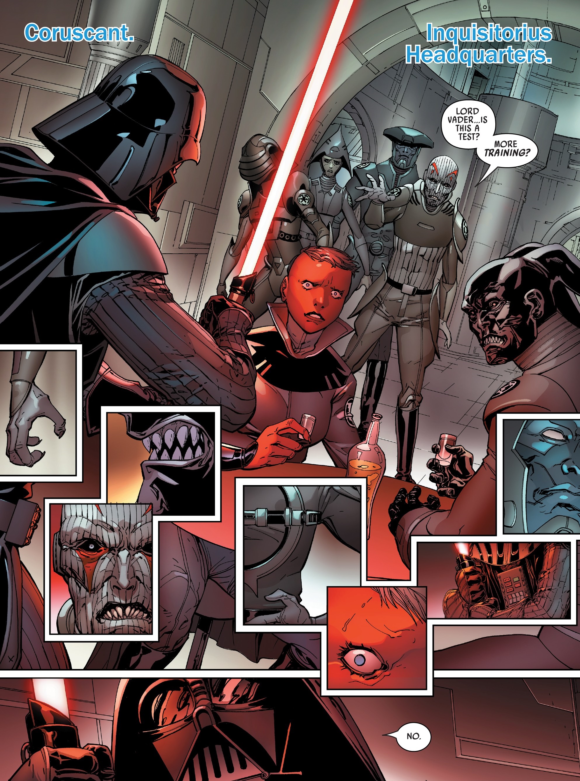 Tualon watches as Darth Vader confronts the Thirteenth Sister.