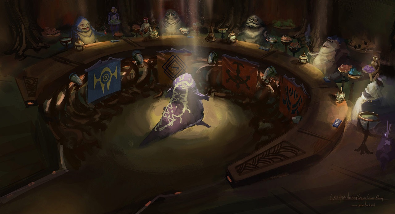 Concept art for the Council Chamber