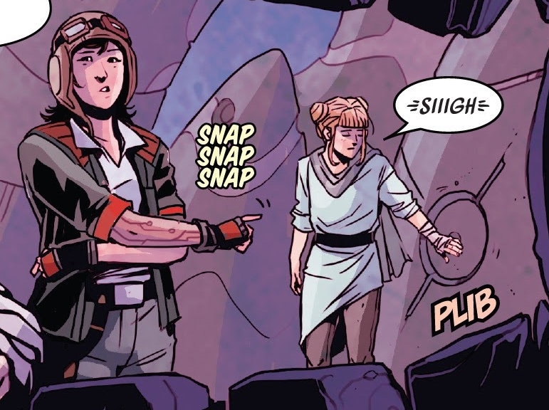 Aphra and her ward on the Ash Moon