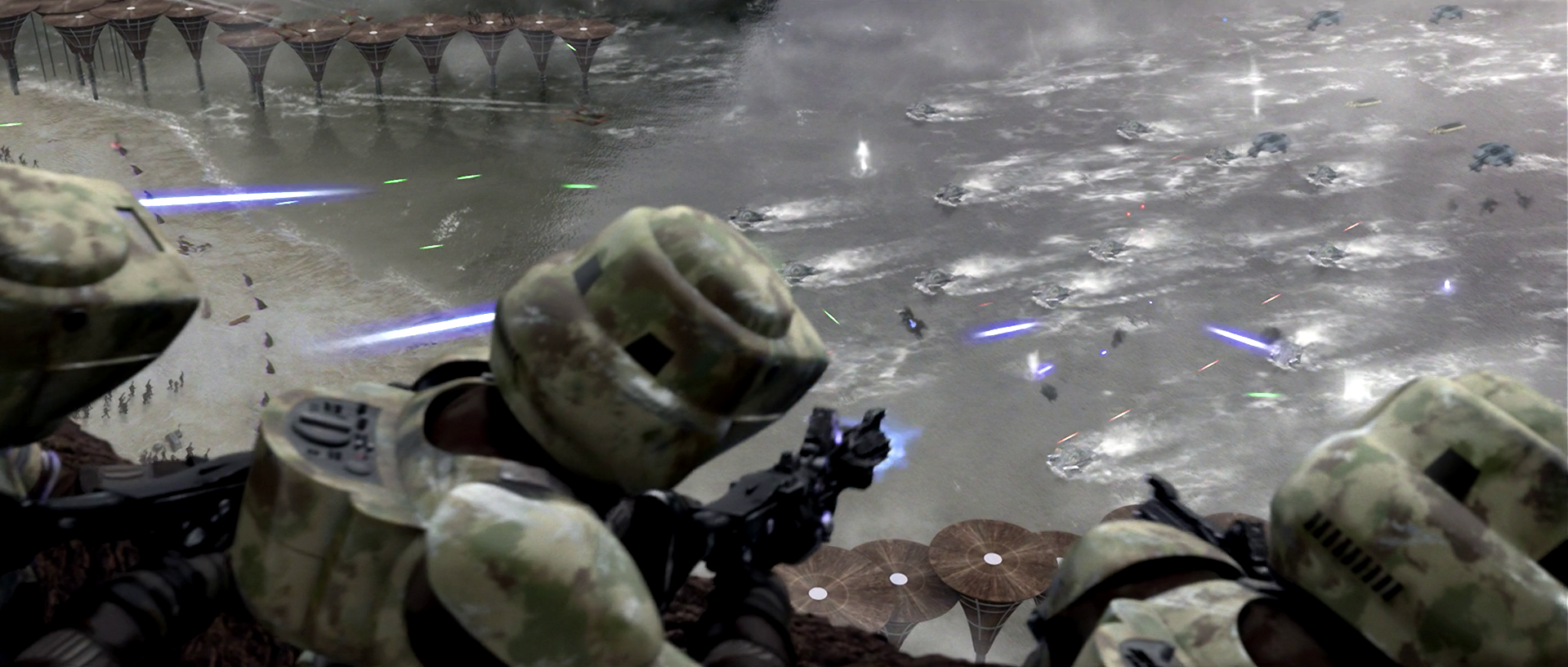 Members of the 41st Scout Battalion during the Battle of Kashyyyk.