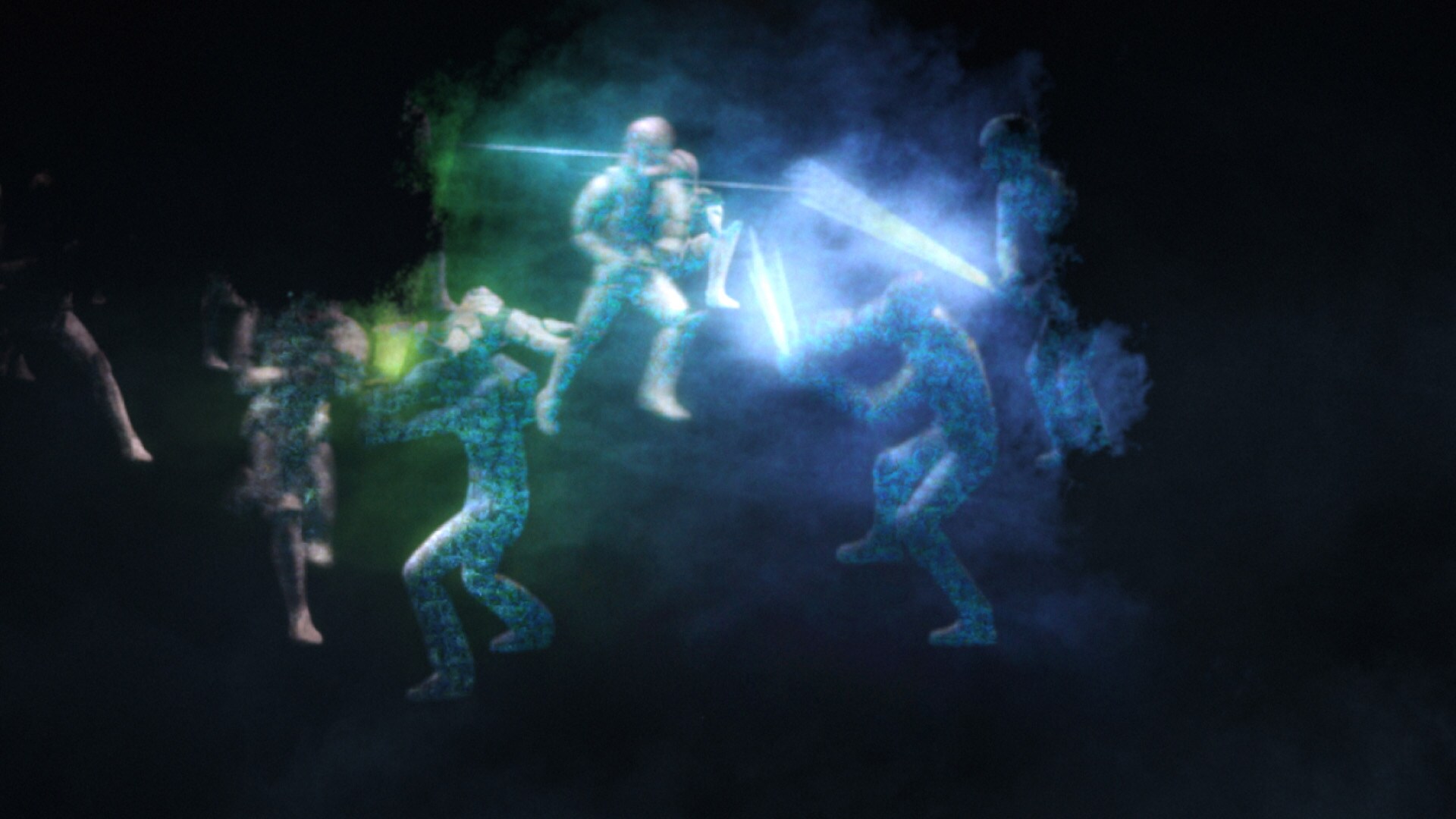 Yoda's vision of Jedi fighting clones