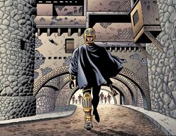 Kir Kanos, as the inscrutable bounty hunter Kenix Kil.