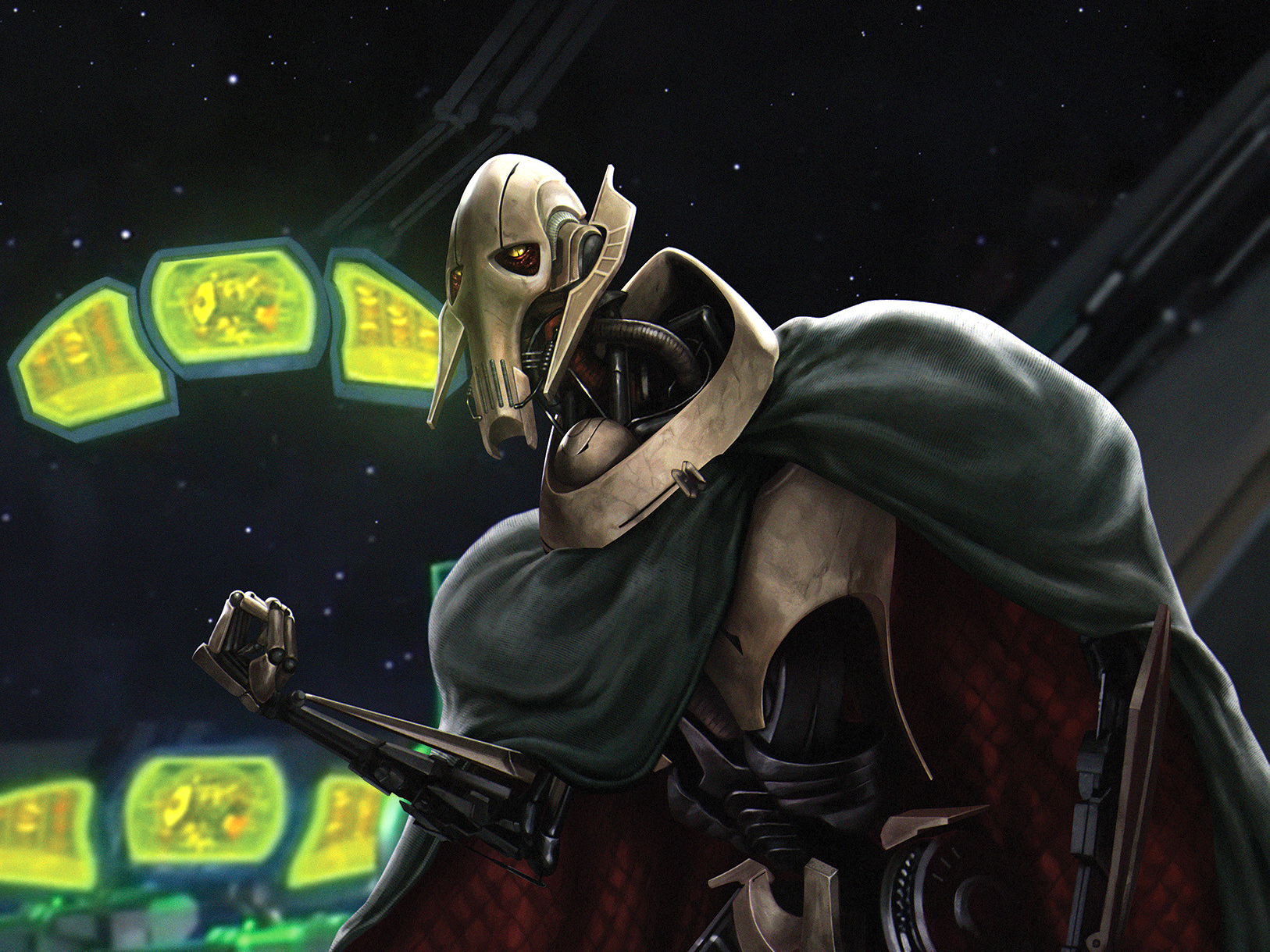 Grievous was a brilliant and unforgiving strategist who led the army of the Separatist Alliance against the Republic in the Clone Wars.