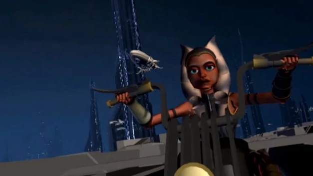 Ahsoka, as she appeared in a story reel that eventually became the episode "Gone with a Trace."