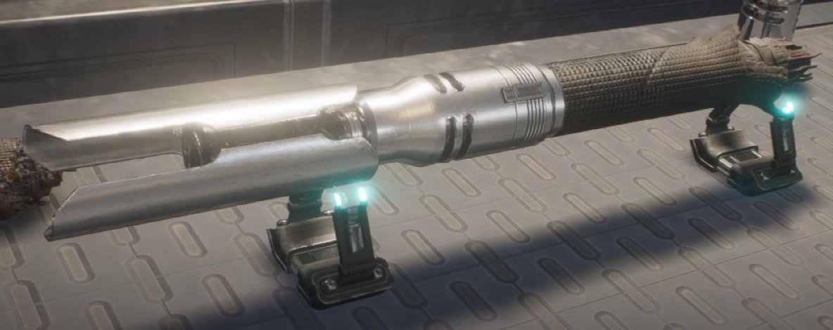 Jaro Tapal's saber was bisected by clone blaster fire during Order 66.