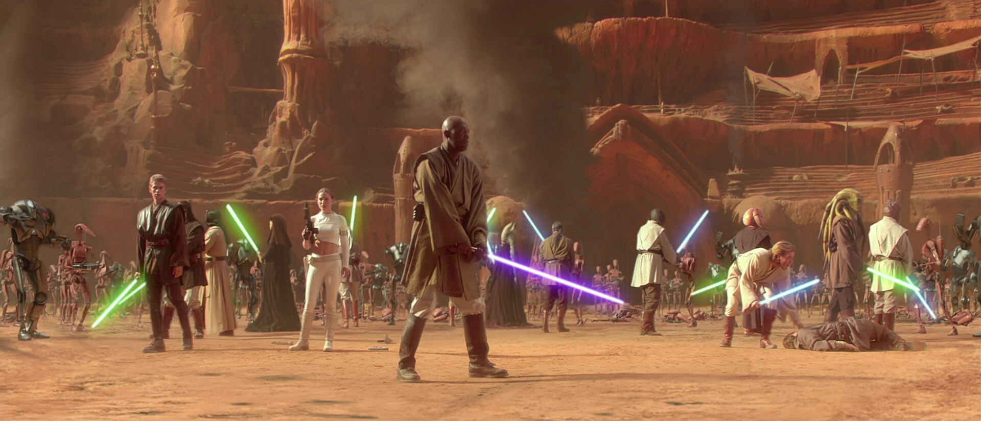 The Jedi were too few in number to protect the Republic against an army of battle droids.