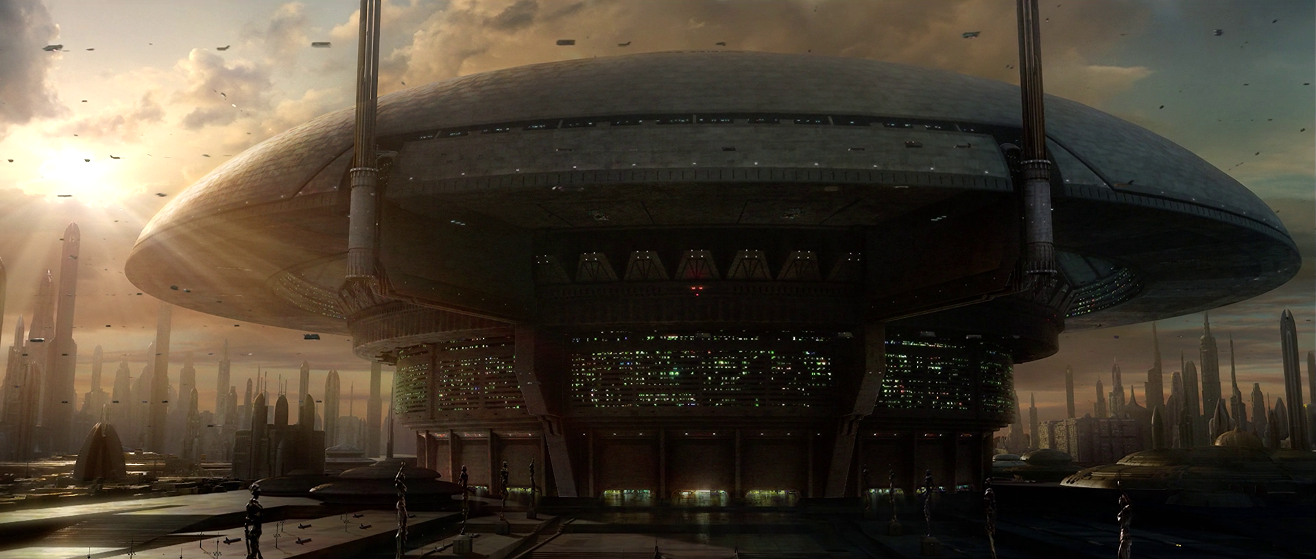 The Galactic Republic was governed by the Senate on Coruscant.