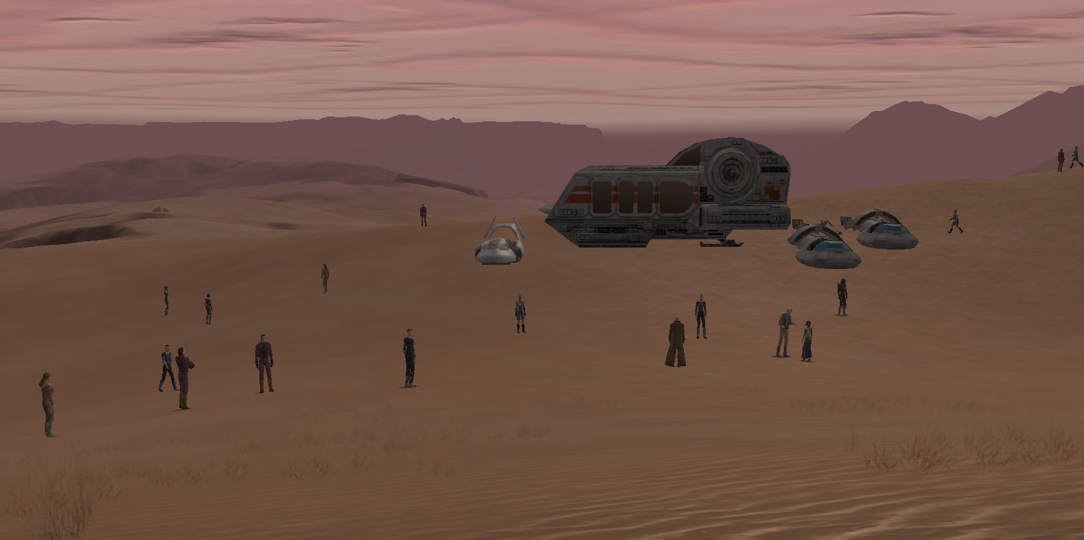 A group of Valarians in the Dune Sea