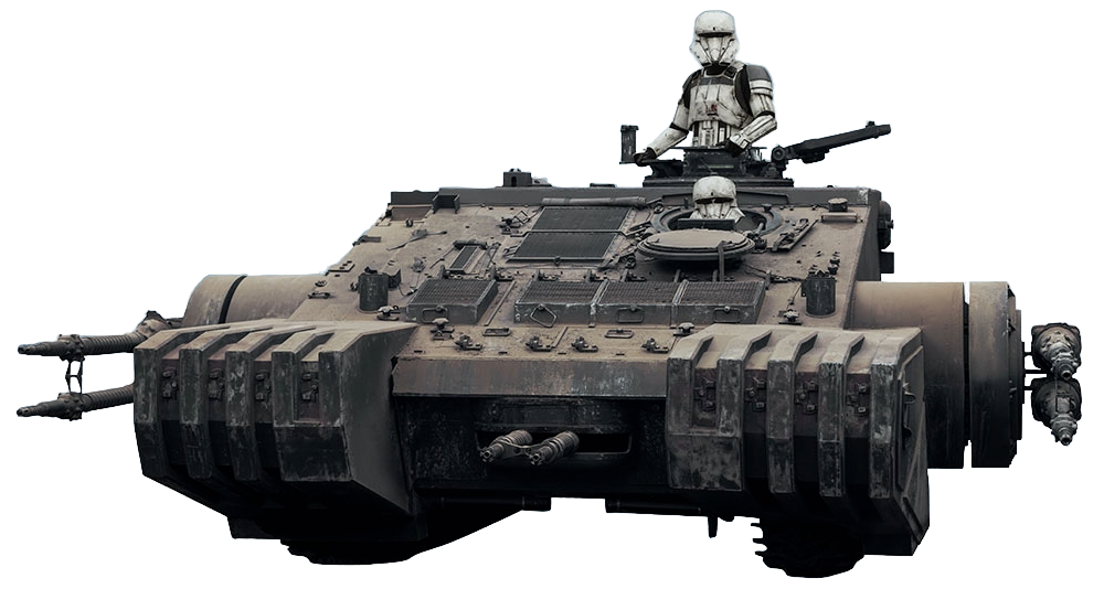 Imperial troopers in an TX-225A Occupier tank