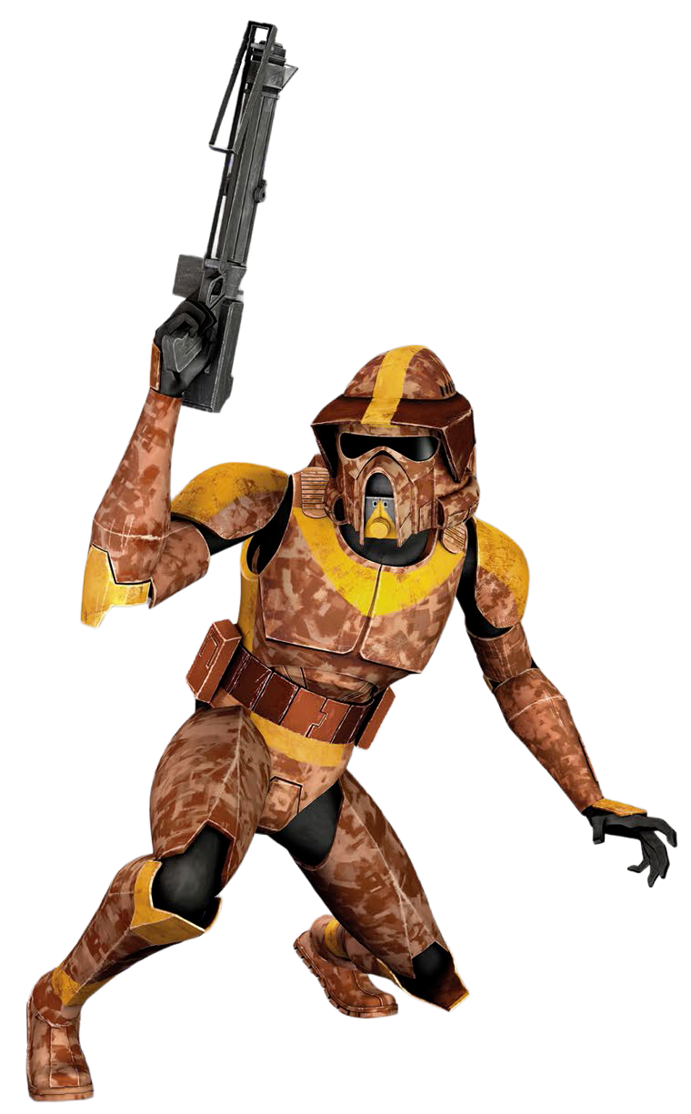 Waxer in ARF trooper armor during the retaking of Geonosis.