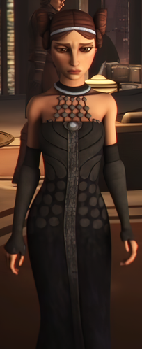 Padme leather top dress