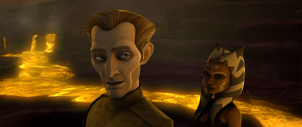 Jedi Commander Ahsoka Tano disagreed with the political views of Captain Tarkin, who regarded her as an inexperienced child.