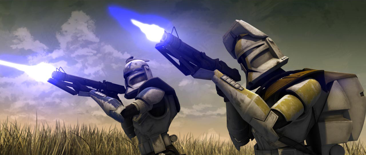 The DC-15A blaster carbine was a standard-issue weapon that clone troopers used throughout the Clone Wars.