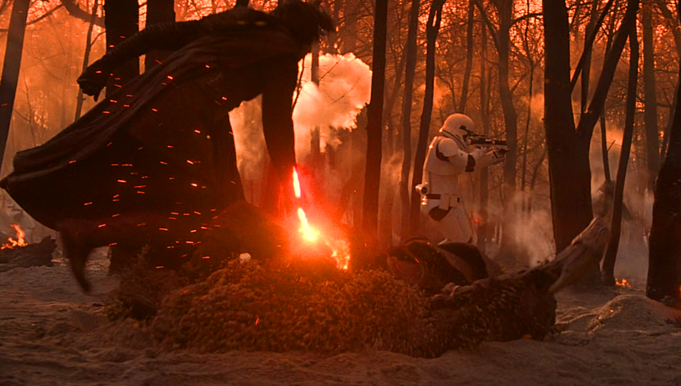 Ren gave no quarter against the Alazmec as he cut through the forests of Mustafar.