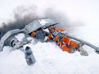Luke crashed snowspeeder