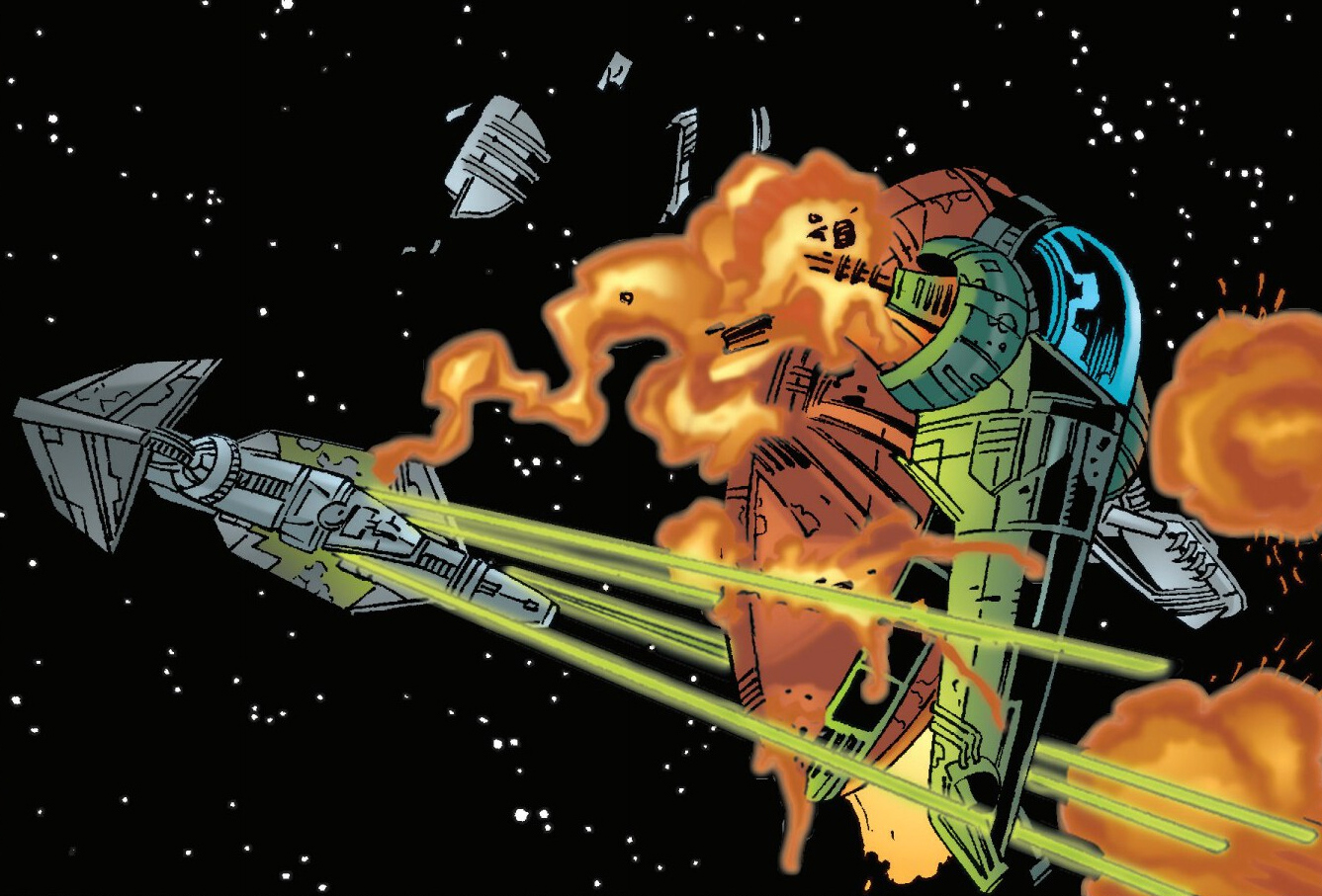 Dogfight over Tatooine appearance 