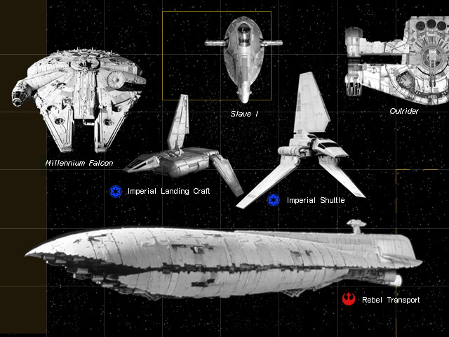 star wars ship sizes