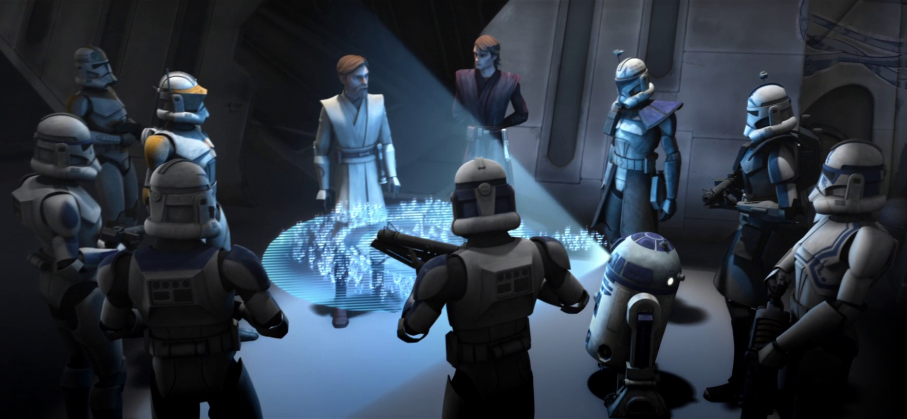 Kenobi during the briefing prior to the invasion of Umbara