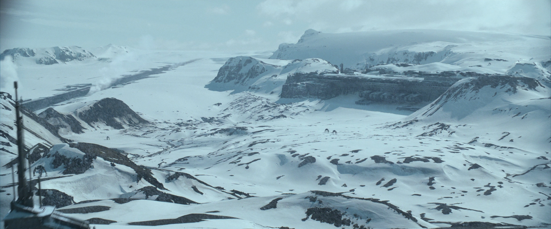 Several structures were embedded on the surface of Starkiller Base