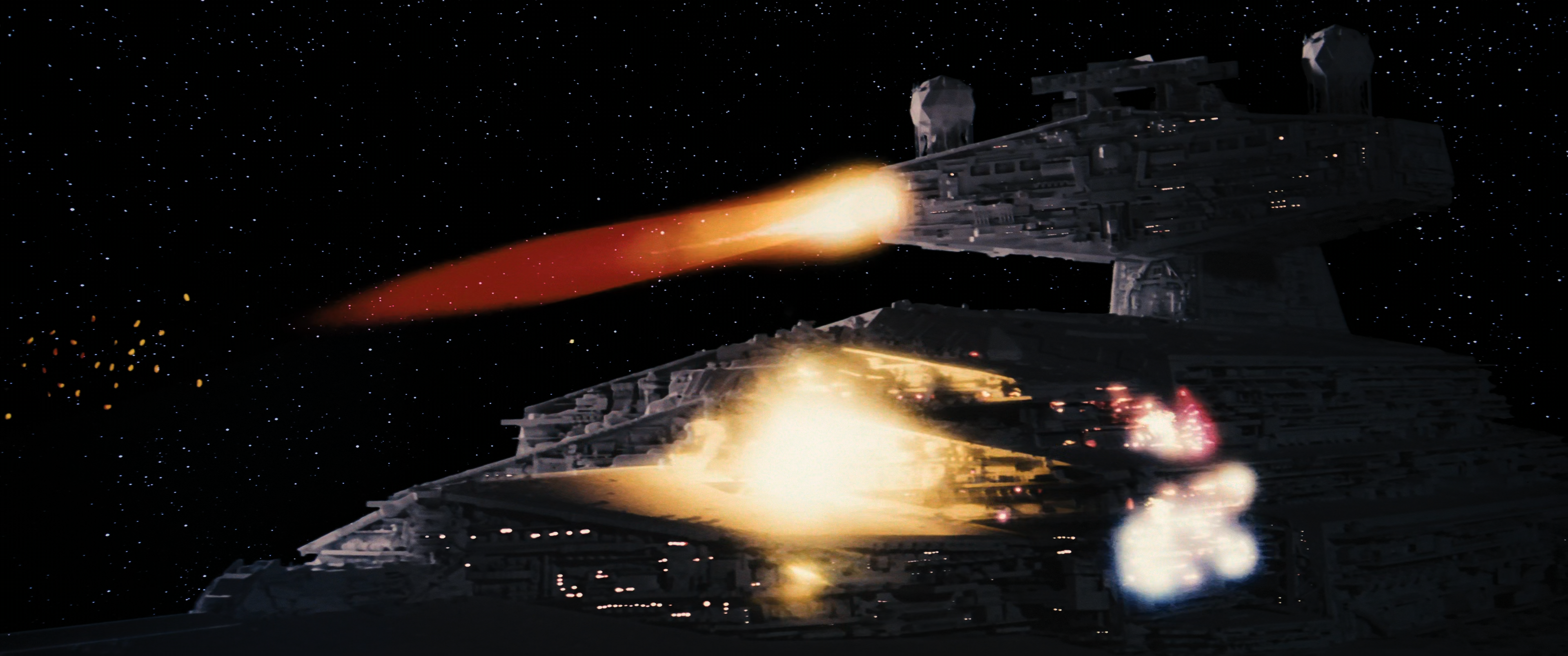 Lennox's Star Destroyer was not prepared for the firing of the Rebels' ion cannon.