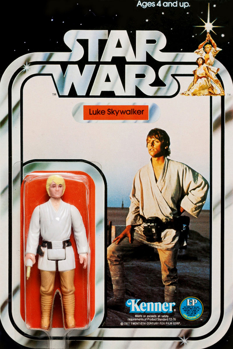 The first Luke Skywalker action figure