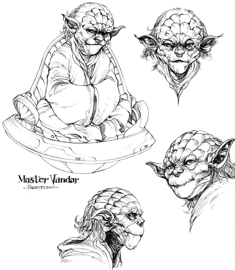 Concept art by Harvey Tolibao for Knights of the Old Republic 12