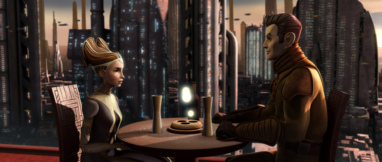 Amidala dining with Clovis