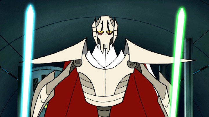 Grievous during the incursion on Coruscant, during which he killed Utrila.