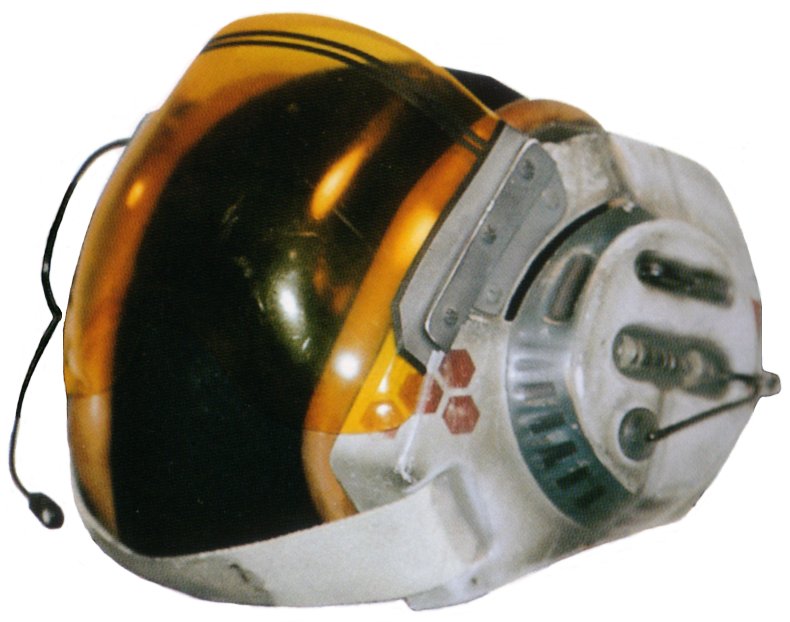 A B-wing pilot's helmet